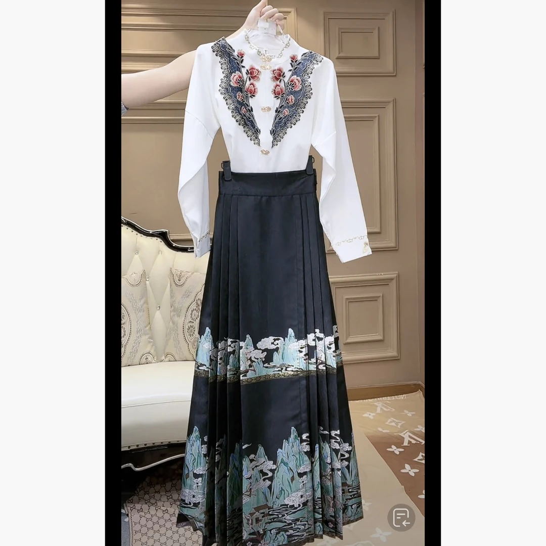 【芙娜妮轻奢】兰亭序 2023法式优雅气质显瘦名媛套装女F2333528