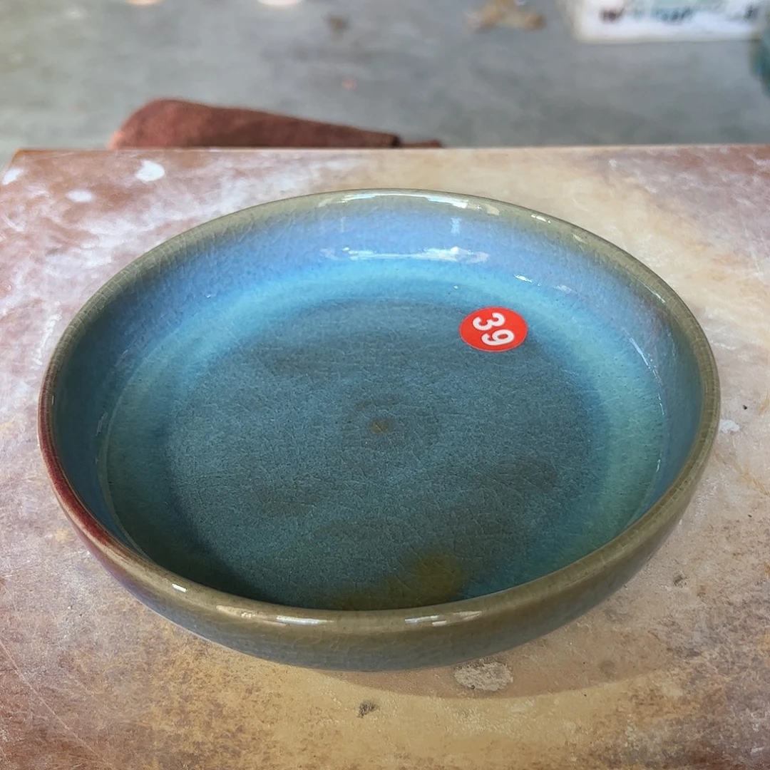 瓷片郑家钧窑摆件微瑕