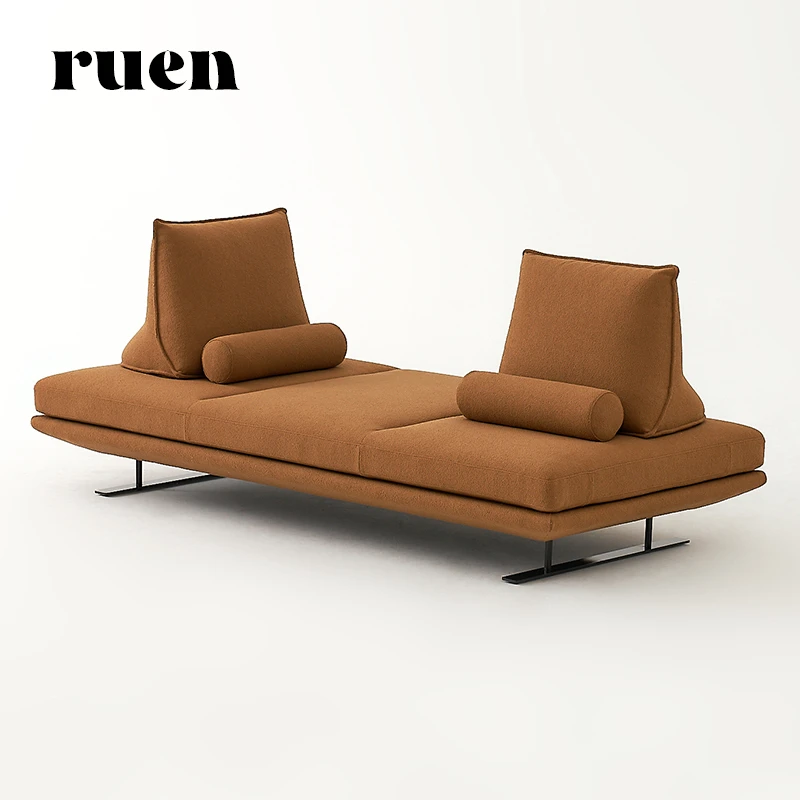 如恩 PRADO普拉多沙发意式极简ins奶油风三人位直排布艺沙发CB261