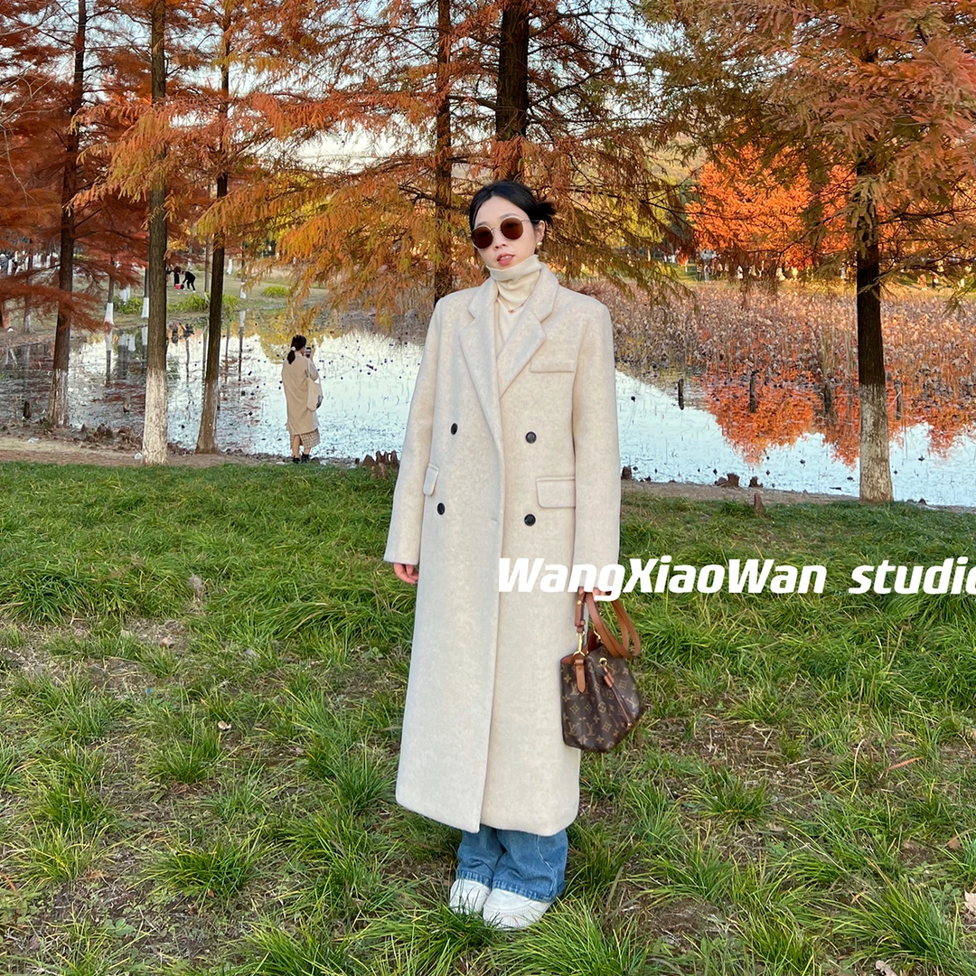 【羽绒服毛呢大衣】2025年冬季新款韩版宽松中长款气质显瘦外套女