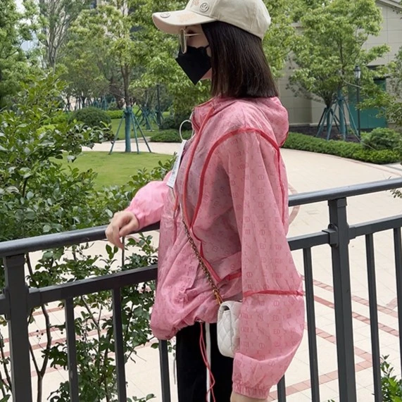 （听编号81-85）夏季防晒衣薄款宽松透气连帽洋气户外轻薄外套