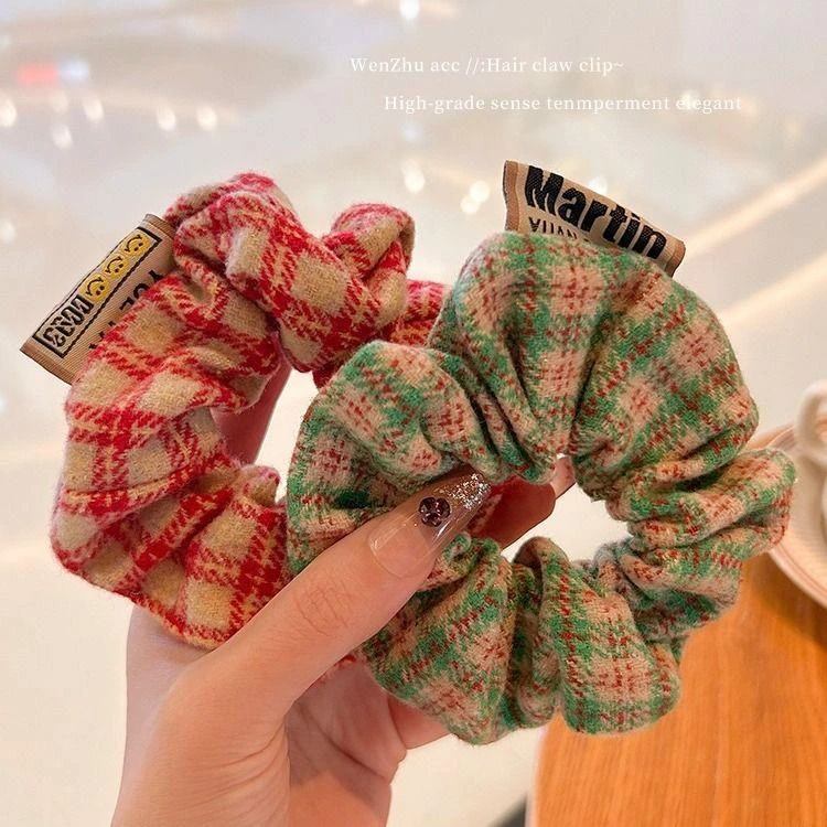 时尚丸子头大肠发圈女2023秋冬新款头绳高级感耐用头饰扎马尾发绳