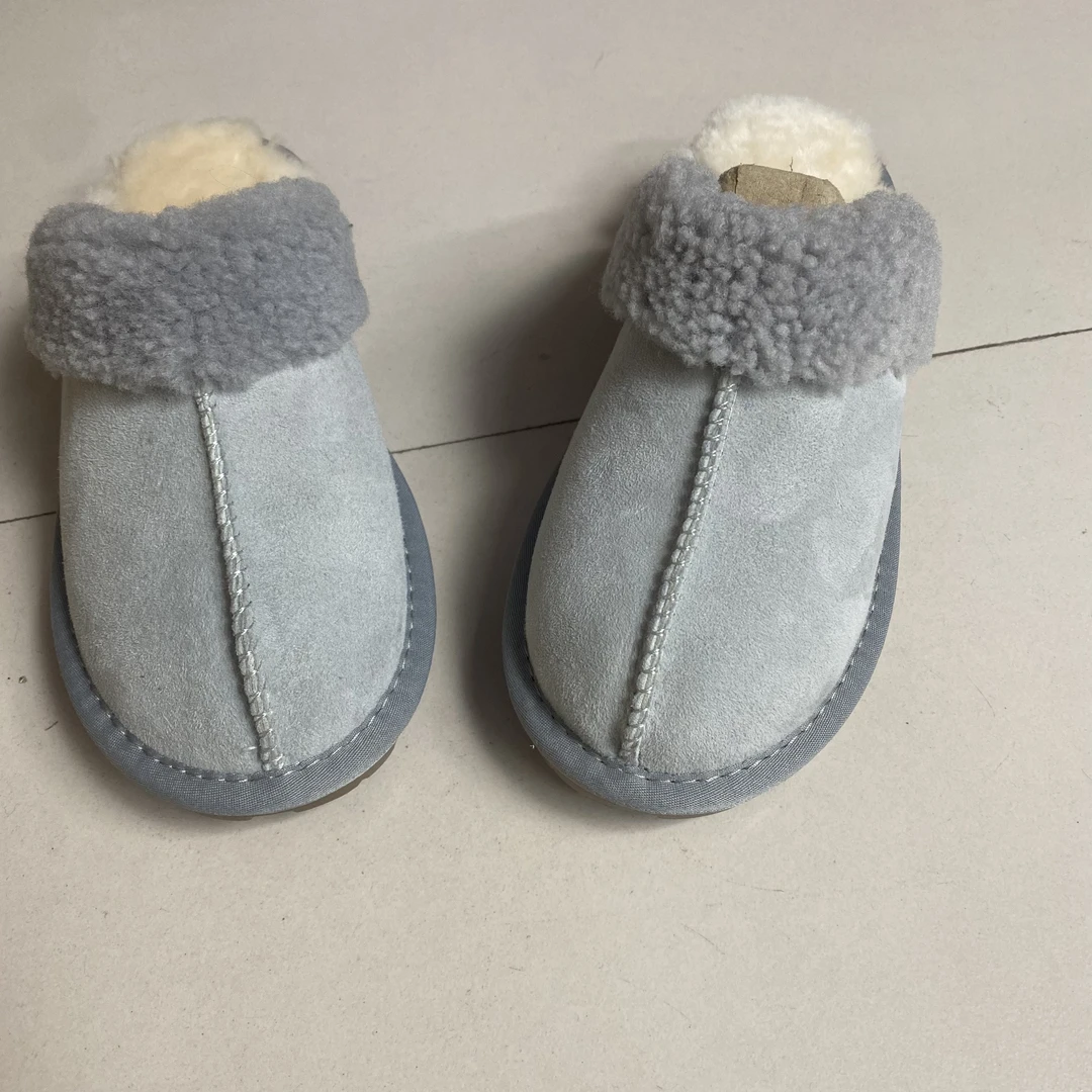 皮毛一体2024年新款包头女士家居毛毛拖