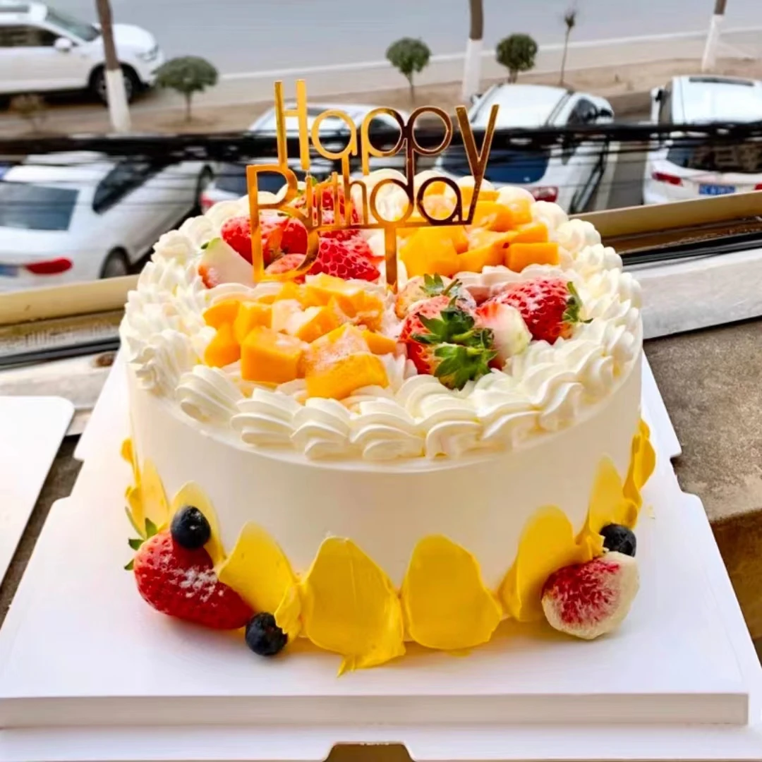 网红水果生日蛋糕巧克力蛋糕送爸妈儿童附近蛋糕订购同城配送