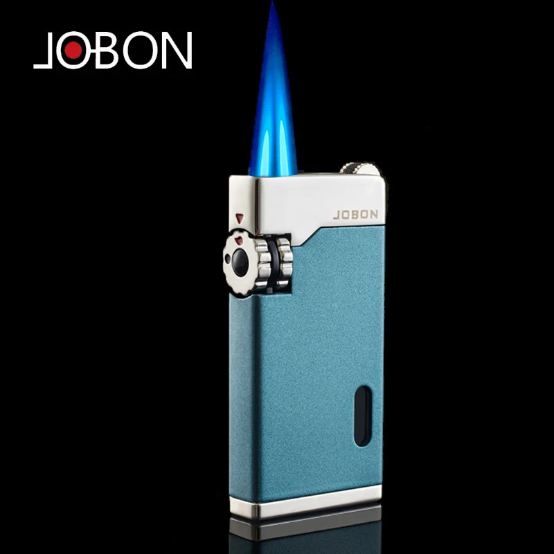 Jobon中邦999双直冲防风打火机 个性带透明气窗雪茄打火机批发