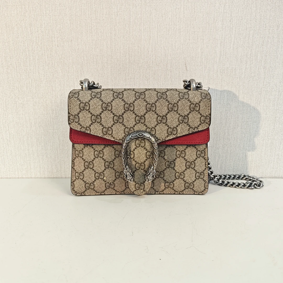 95新 GUCCI/古驰 红拼酒神小号【5型潮奢】