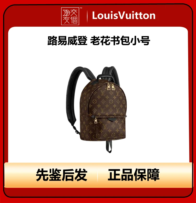 99新 LouisVuitton/路易威登 老花书包 小号/mini【原盒】