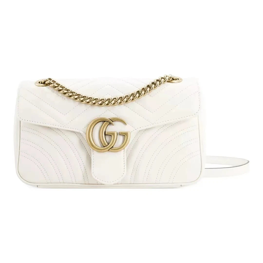 95新 GUCCI/古驰 白金马蒙26【5型潮奢】