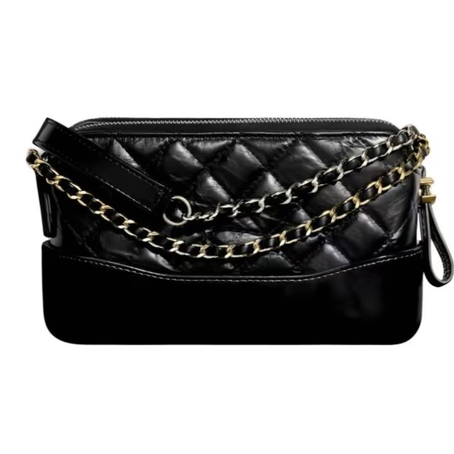 95新 Chanel/香奈儿 黑金流浪Mini单肩包【5型潮奢】