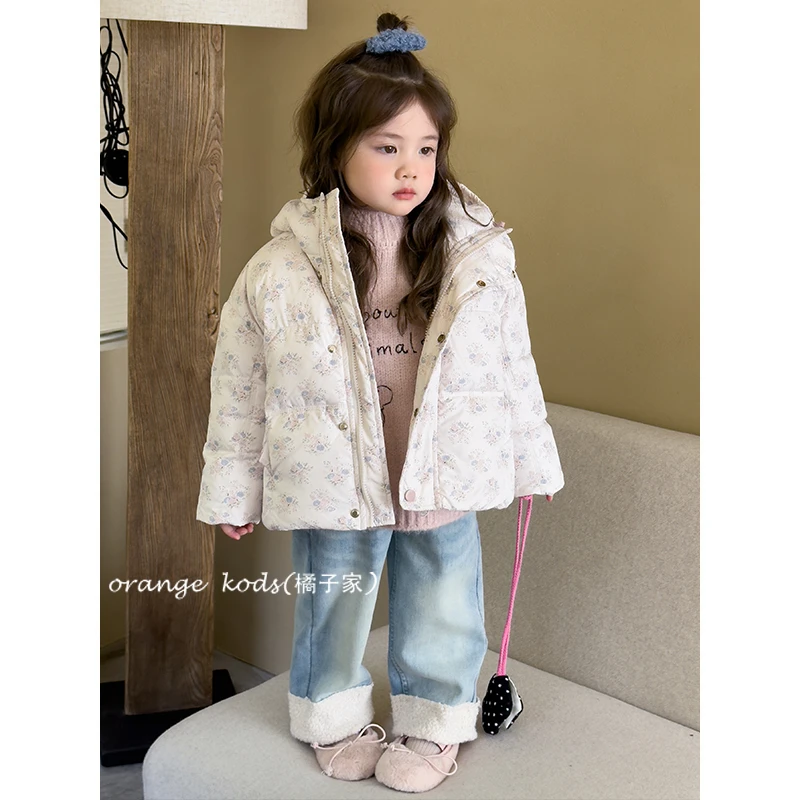 【橘子家】三防新国标90白鸭绒女童羽绒服HS55143