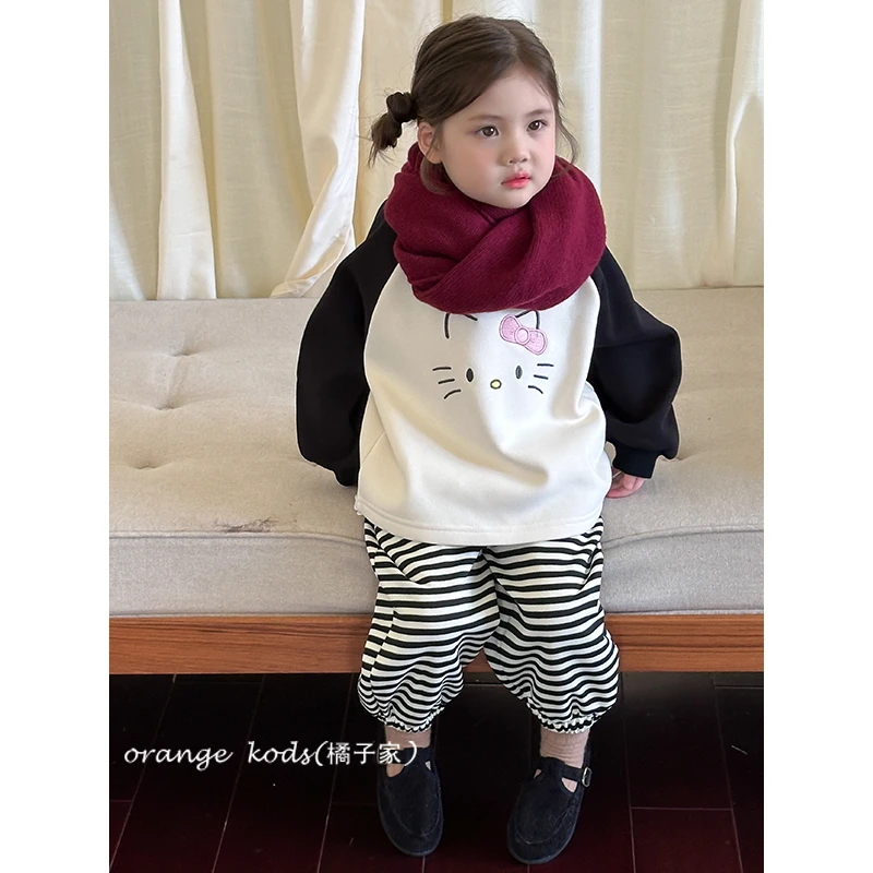 女童Kitty猫咪套装2024冬季爆款HS55065