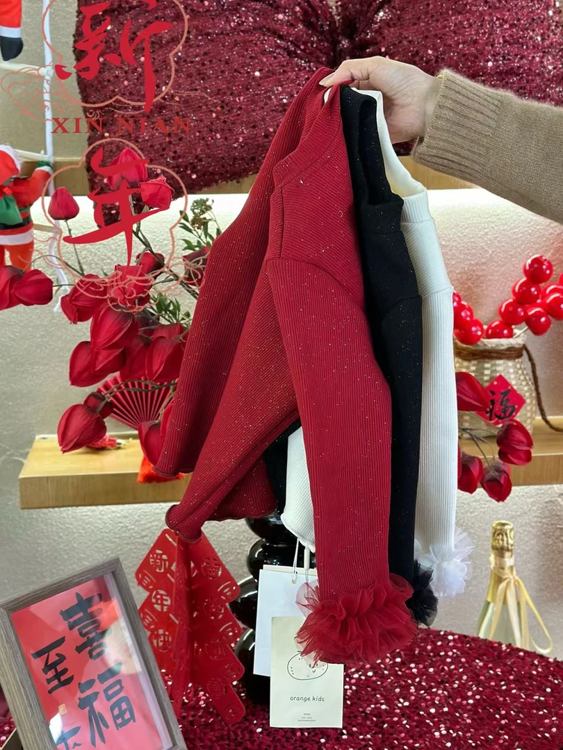 【小王专属】女童颗粒绒加厚毛衫2024冬季新款纯色打底毛衣HS55271