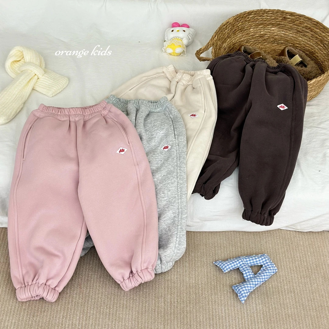 女童加绒休闲裤2024秋冬新款卫裤HS55153