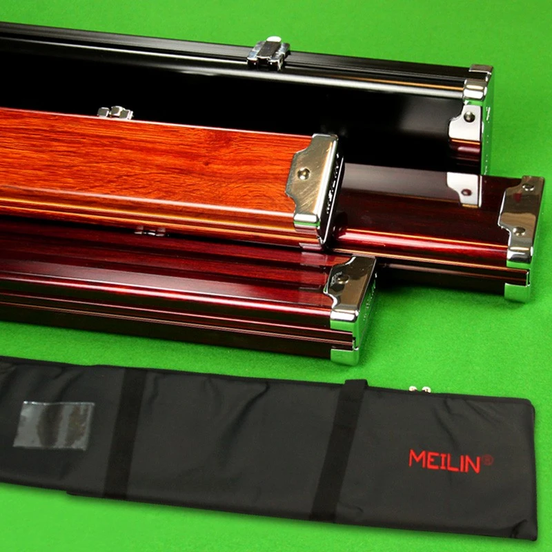 美林三槽台球通杆盒子外包黑八九球多支装铝合金高档斯诺克杆盒杆