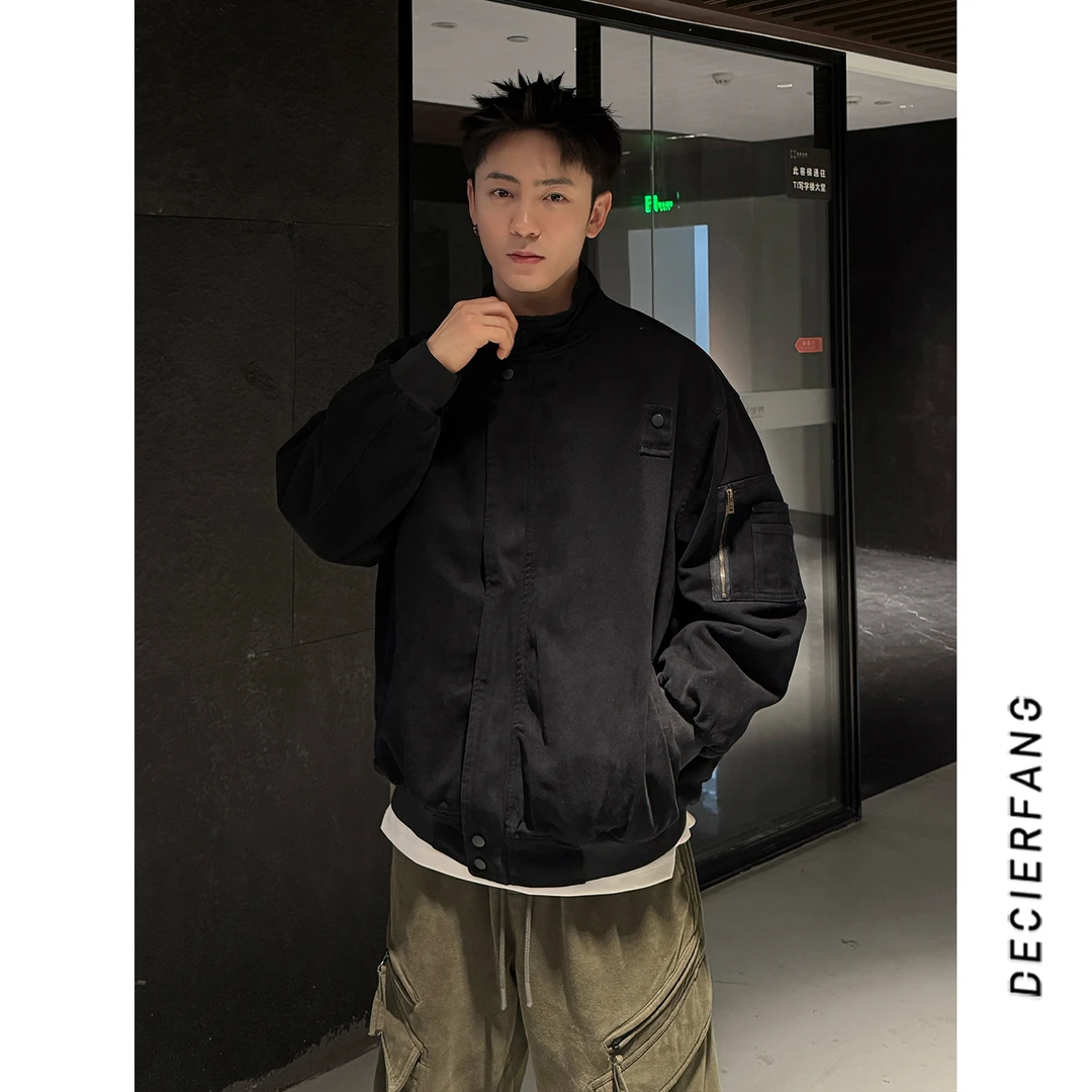 棉衣外套冬季抗寒保暖潮流复古宽松立领美式休闲高街百搭痞帅耐洗