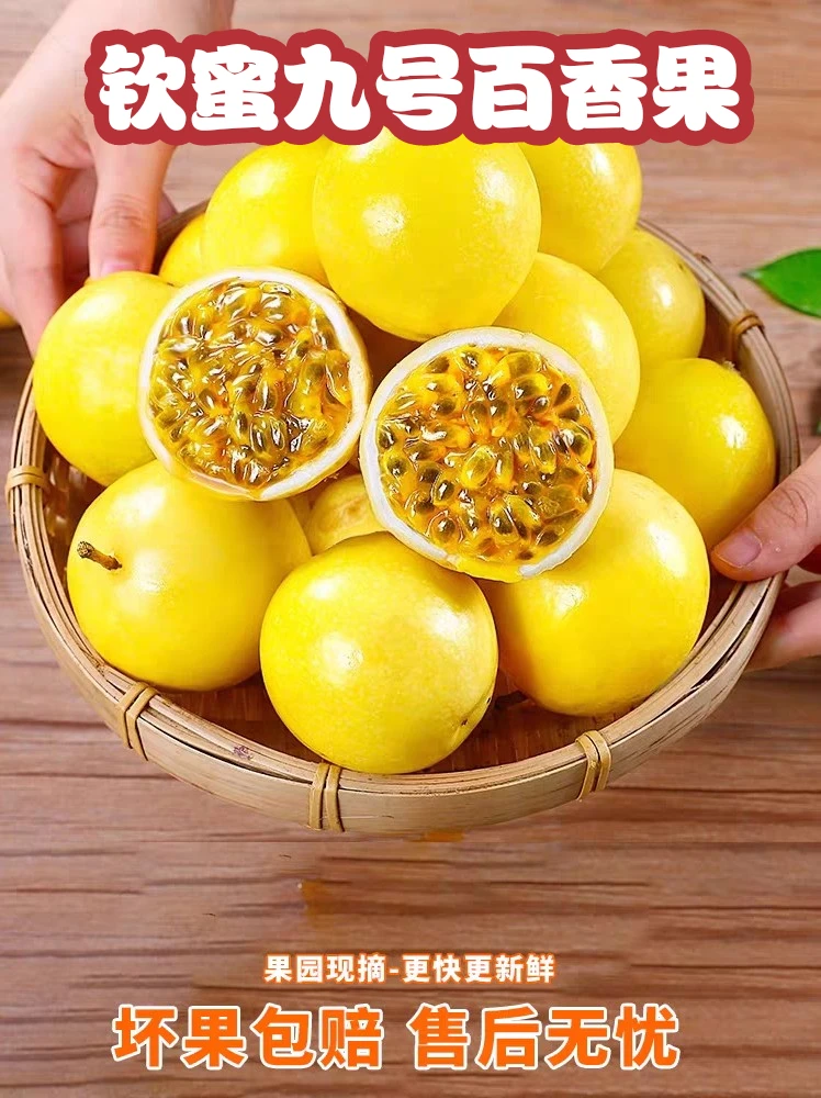 广西正宗钦蜜九号百香果（轻微花皮）