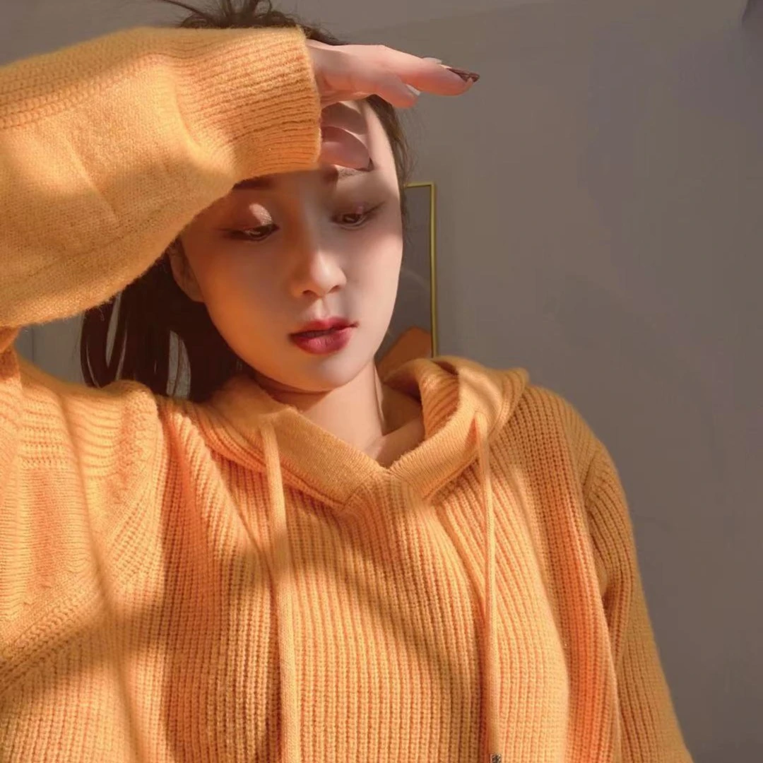 【XINWEI】秋冬长袖连帽百搭毛衫