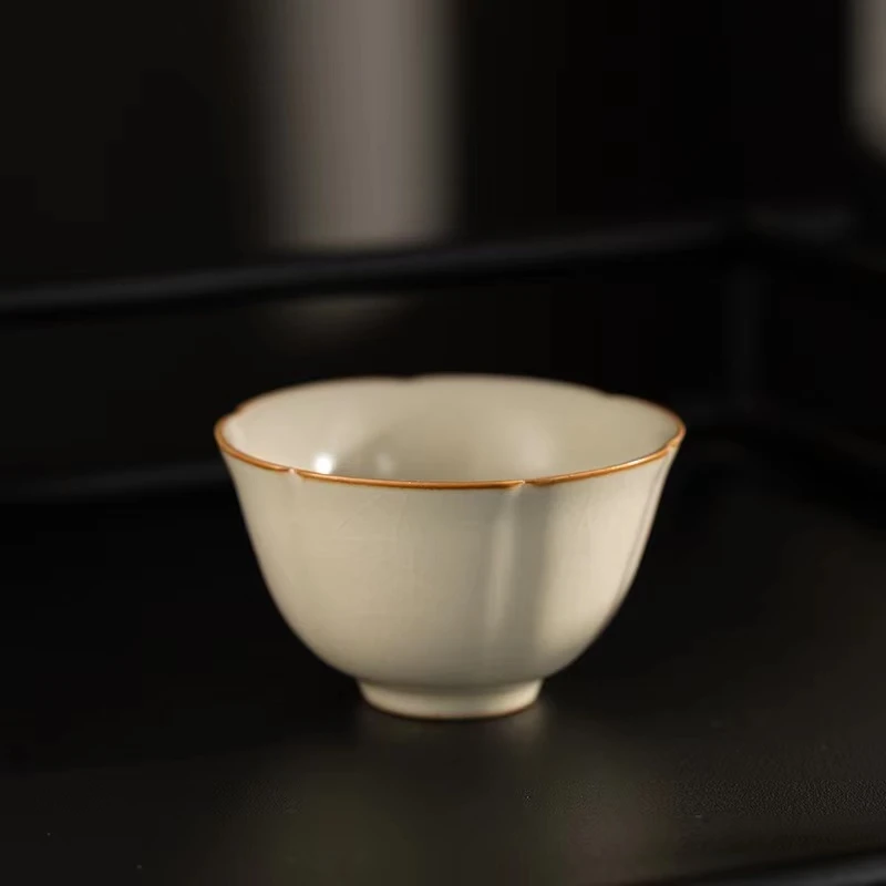 汝窑主人杯茶杯家用陶瓷汝瓷个人专用单杯品茗杯功夫茶具汝窑茶具