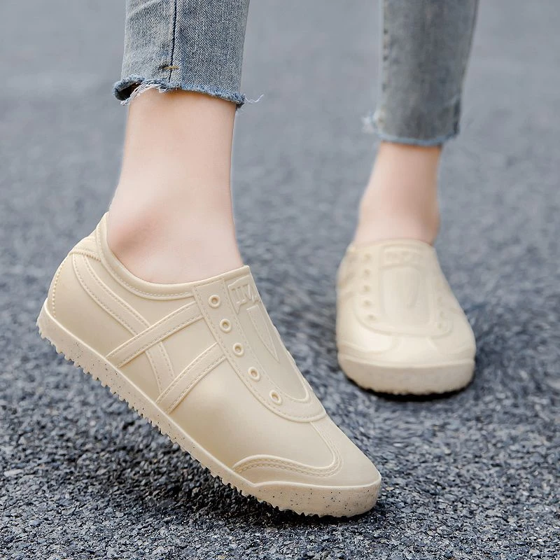 网红软底外穿防雨收口水鞋女胶鞋加厚增高耐磨水靴成人低帮雨靴夏