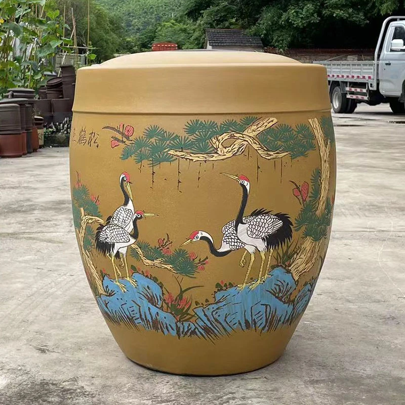 180饼大号紫砂茶叶罐原矿手工普洱茶饼储存罐大号家用密封散茶罐