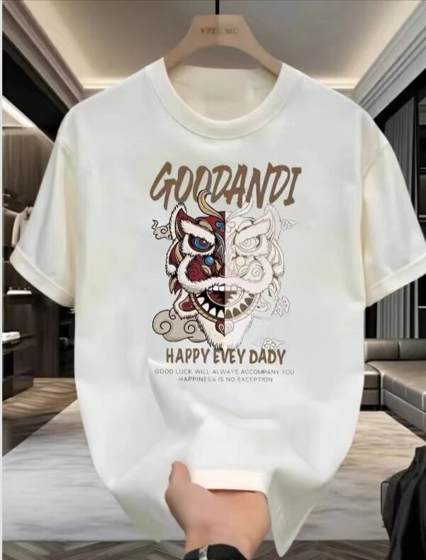 3-1新款韩版夏季印花百搭半袖圆领薄款潮流休闲男女同款情侣T恤