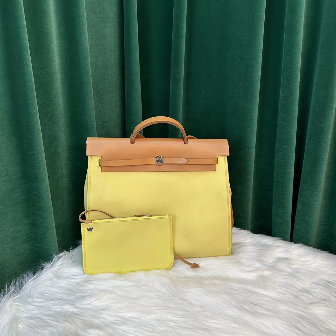 95新 Hermes/爱马仕 奢品经典/女士单肩斜挎herbag39二奢包包GKD