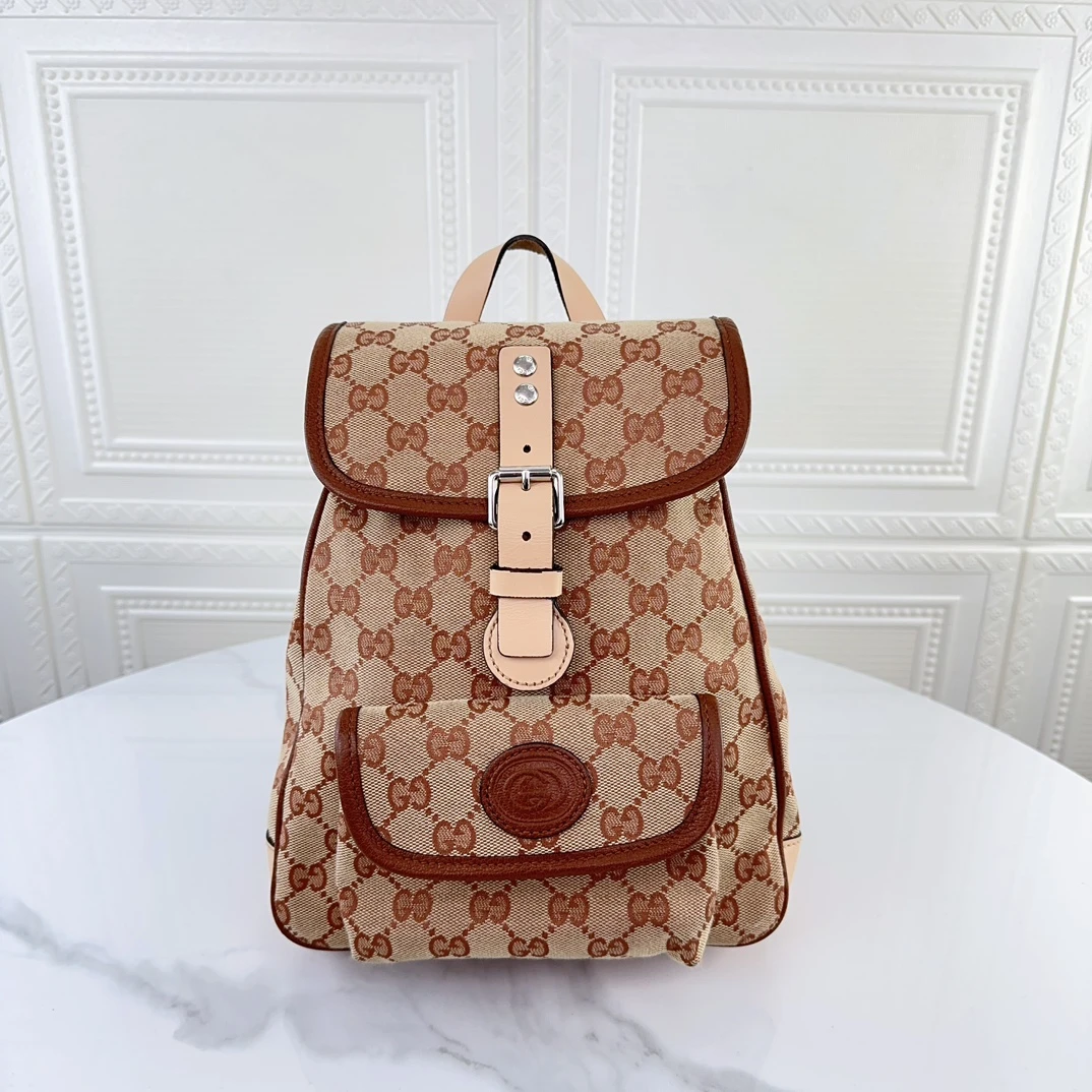99新 GUCCI/古驰 女士时尚休闲2023年新款retro系列双肩二奢包包