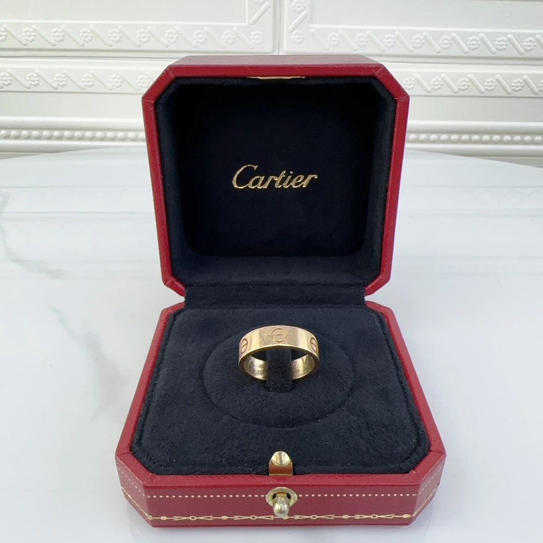 全新未使用 Cartier/卡地亚 奢品经典/女士LOVE指环宽版奢华戒指