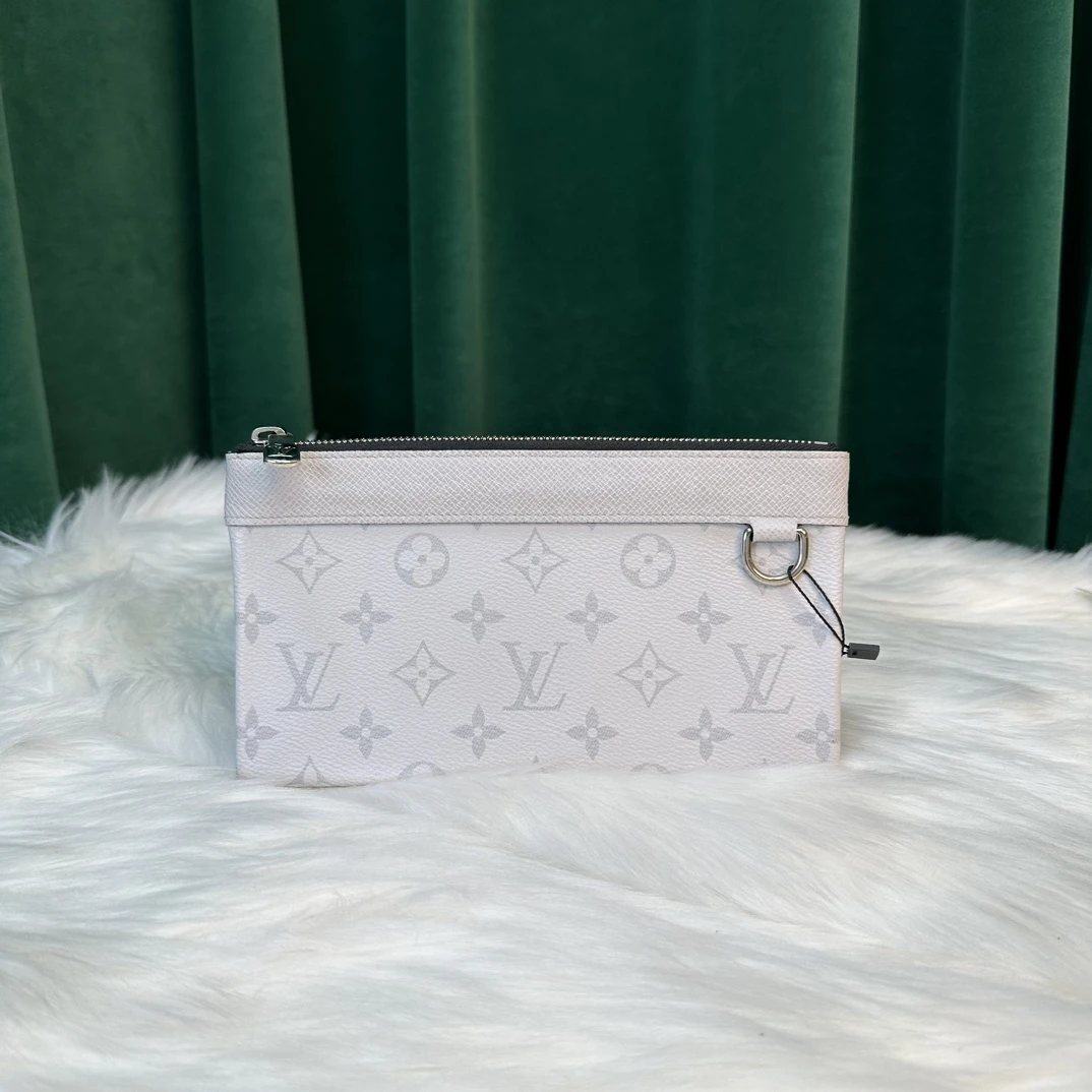 95新 LouisVuitton/路易威登 女士时尚经典老花 白色钱包二奢包包