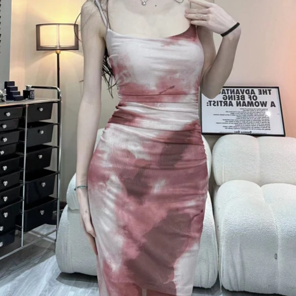 【欣怡推荐】连衣裙网纱弹力包臀时髦显瘦长裙女装夏季 63134（1-16）