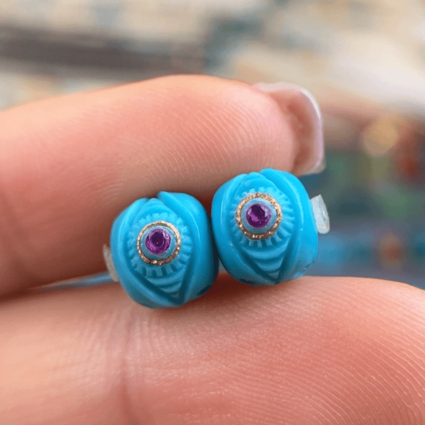 【闪购商品】绿松石荷鲁斯未镶嵌观*