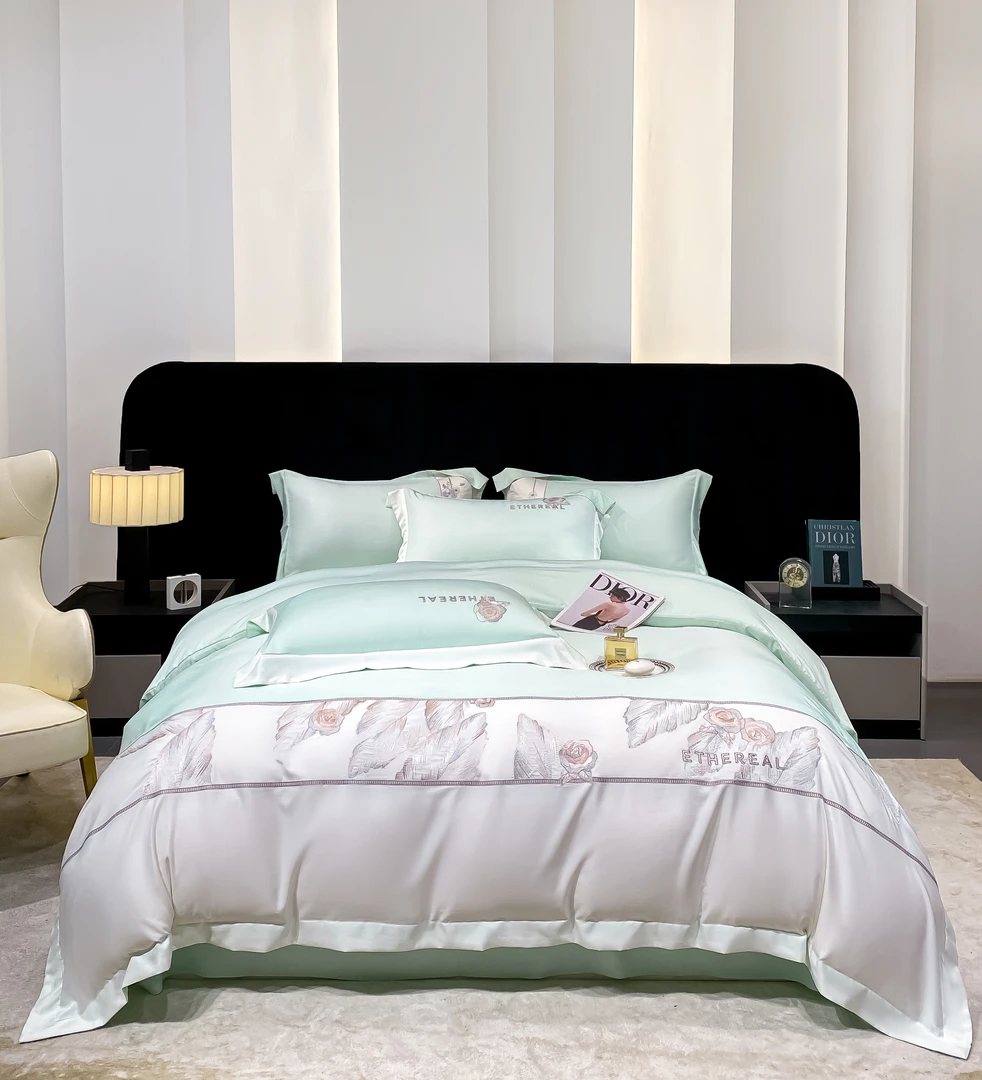 【LW家纺】之羽-2024新款莱赛尔天丝-高端实体专供四件套