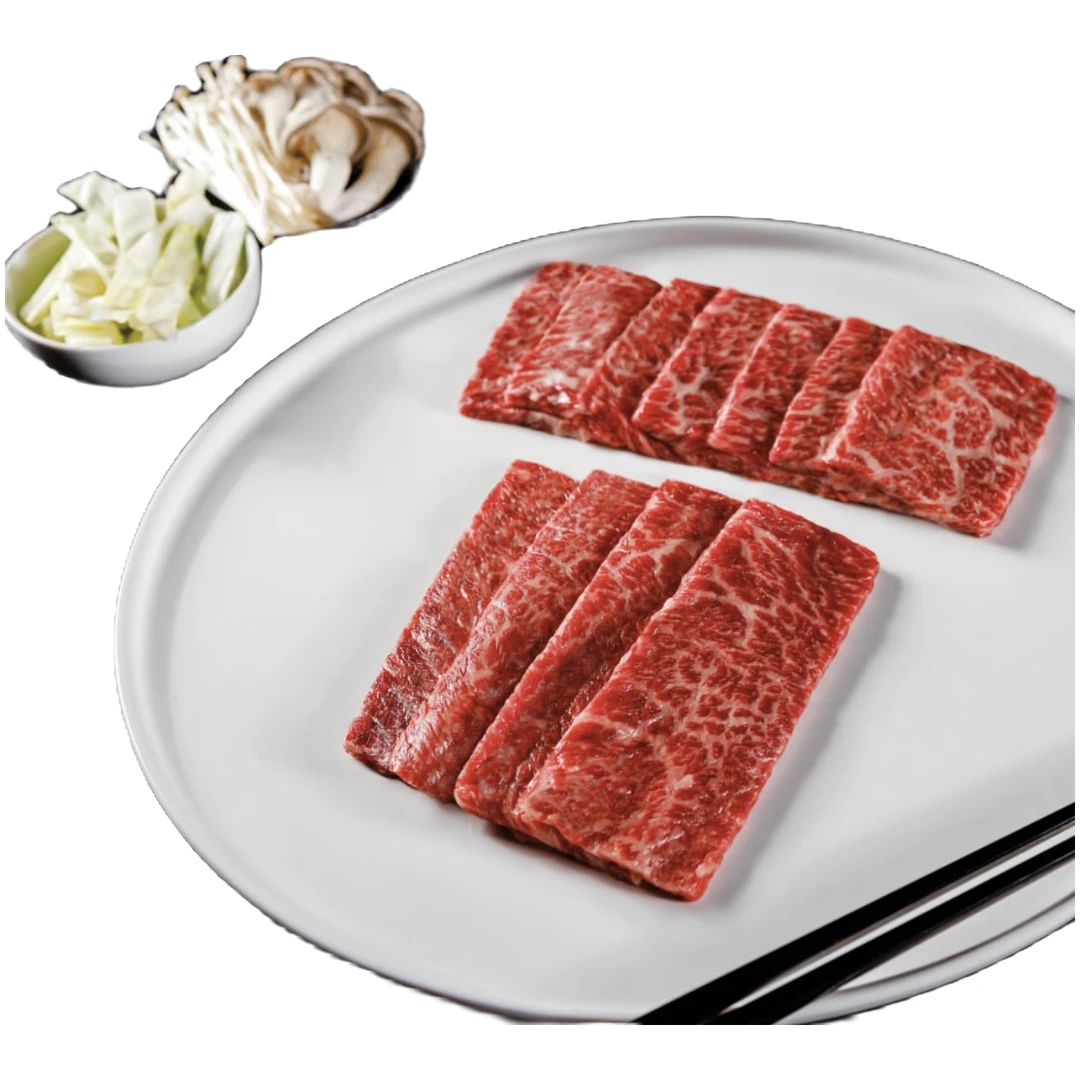 原切牛排M9+烤肉片,澳洲冠军纯血和牛,大米龙,四片装共计800克