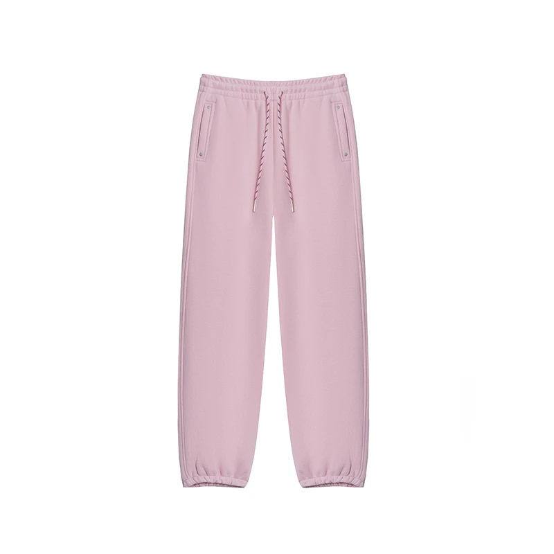 【心动信号】松紧高腰系带加绒加厚收脚休闲卫裤A2632JJ