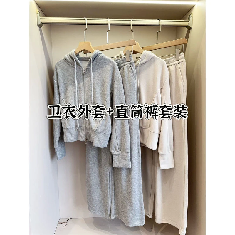 清 是套装 ！秋冬休闲连帽卫衣裤套装