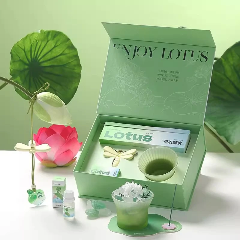 荷以解忧香薰扩香石精油水晶石生日教师节毕业礼物香薰礼盒高级感