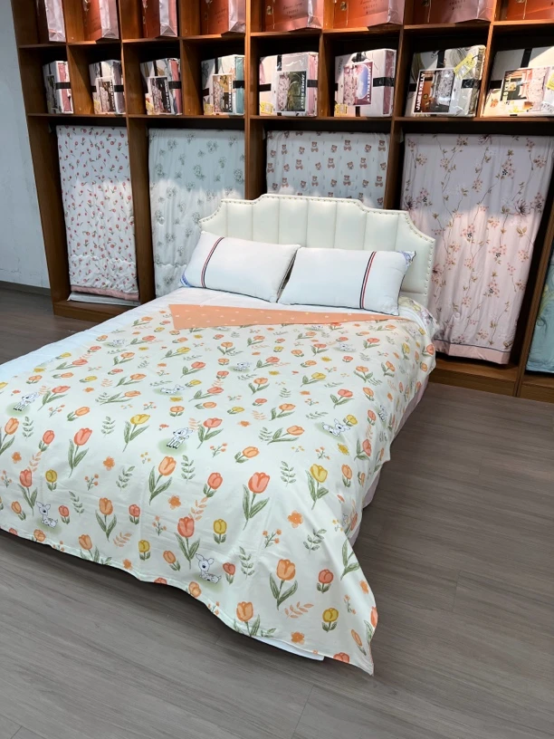 纯棉被套（迷路的小鹿）单人1.5X2米斜纹高支高密精梳棉舒适柔软