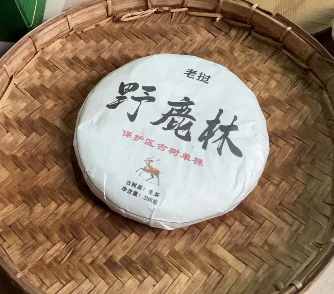 古树茶 饼茶   1Aed  2023年老挝野鹿林古树单株200克饼 拍1发4