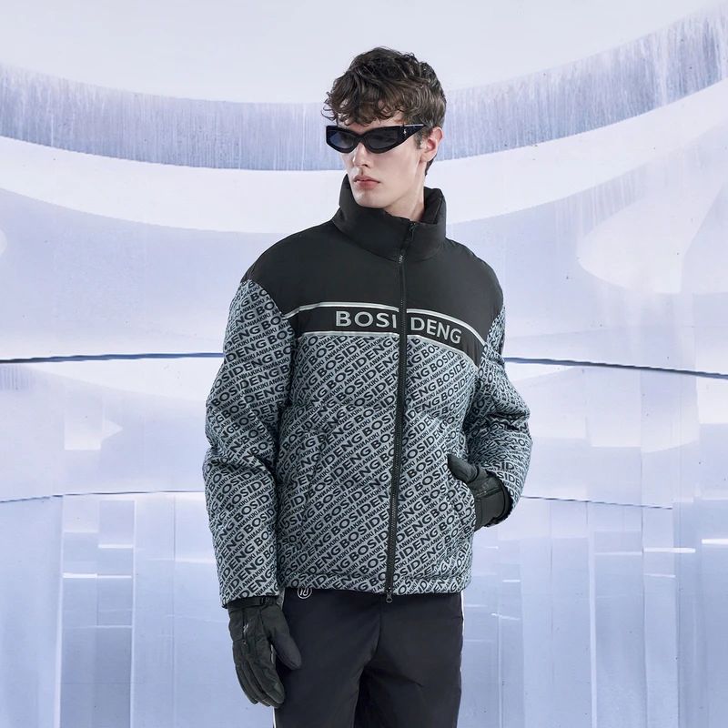 波司登2023冬季新款休闲立领男短款ANNAKIKI联名羽绒服B30143501