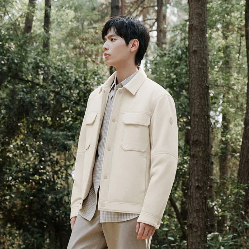 波司登H宽松时尚休闲户外轻薄保暖夹克羽绒服外套B30135313