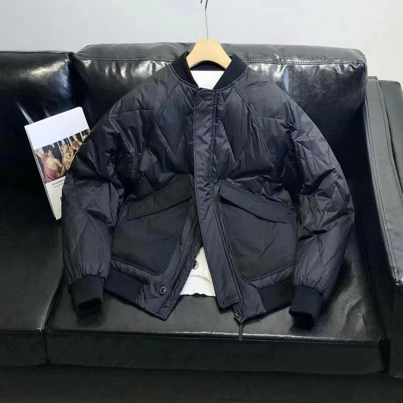 棉服男士2023新款韩版潮休闲加厚保暖夹克冬季立领外套男棒球服