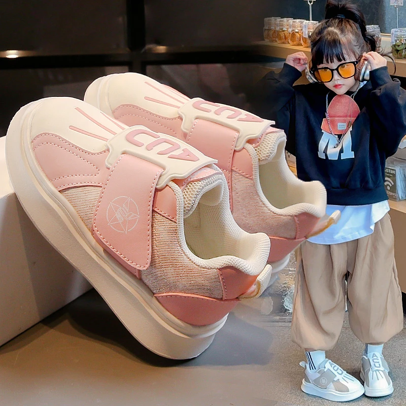 ABC女童运动童鞋2025春秋新款儿童时尚软底休闲鞋中大童女宝童鞋