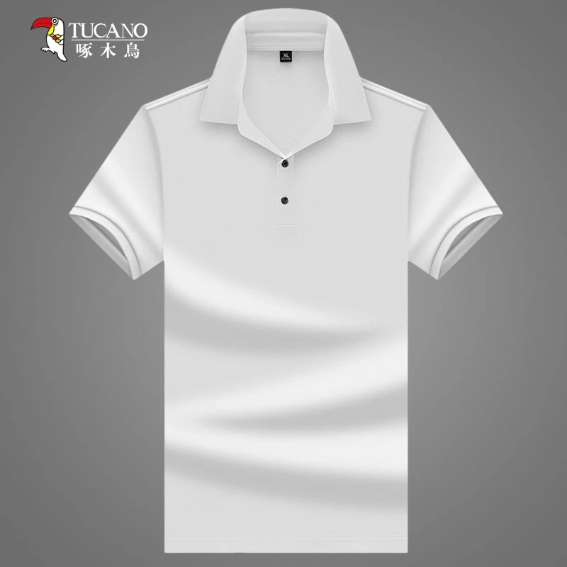 啄木鳥夏季男士短袖薄款透气POLO衫男款时尚休闲绣标T恤男装-XP
