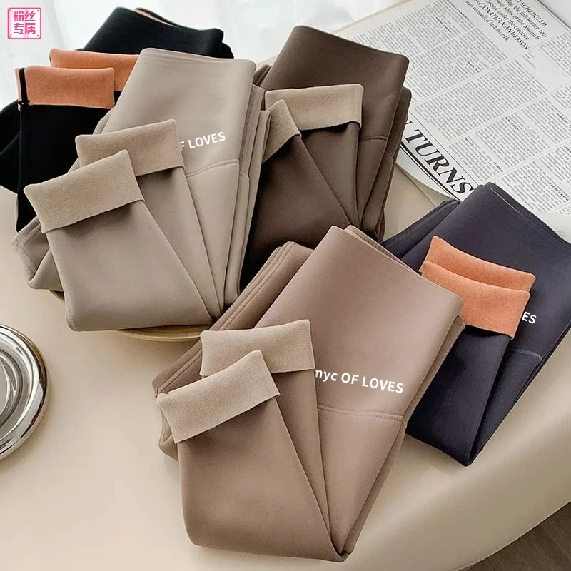 【云感加绒鲨鱼裤】秋冬加绒加厚瑜伽裤磨毛打底裤女外穿高腰保暖