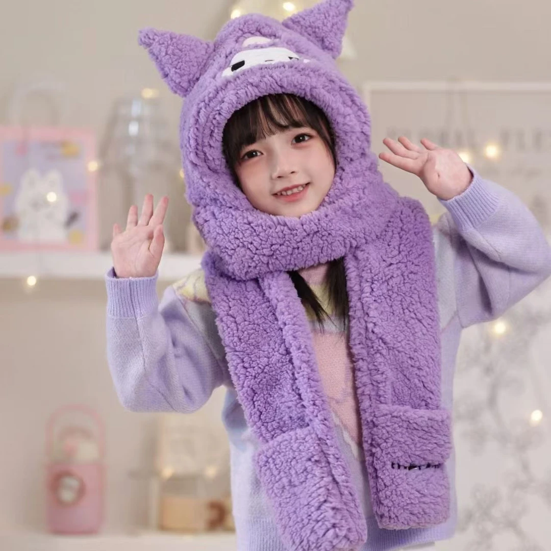 三丽鸥加厚三件套帽子N493