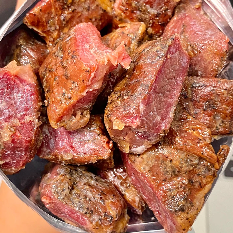 来甘多美式烤牛肉黑胡椒手撕冷吃牛腱子肉健身即食休闲办公室零食