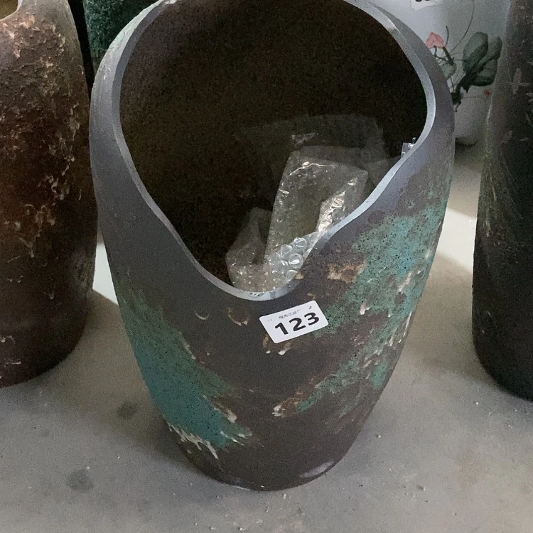 【闪购商品】陶瓷花盆123高40默认微瑕