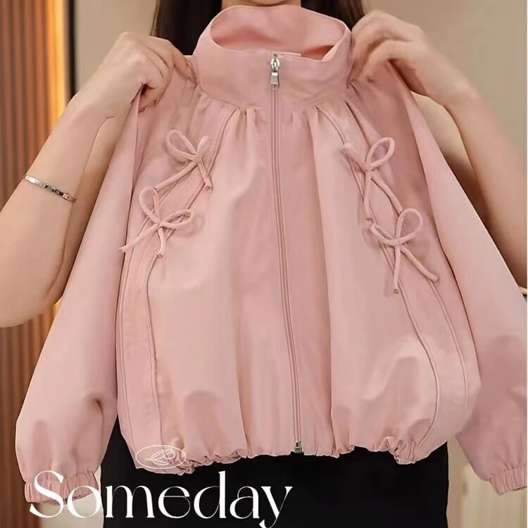 （外套）女童外套春装棒球服2025新款春装网红中大童儿童装上衣