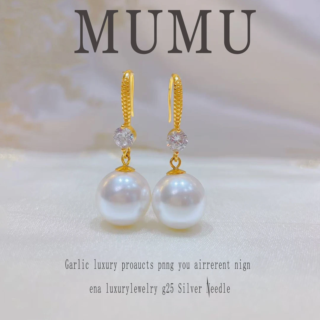 925银合成锆石耳饰 【璀璨耳钩】轻奢 百搭 镶嵌 强光 耳勾