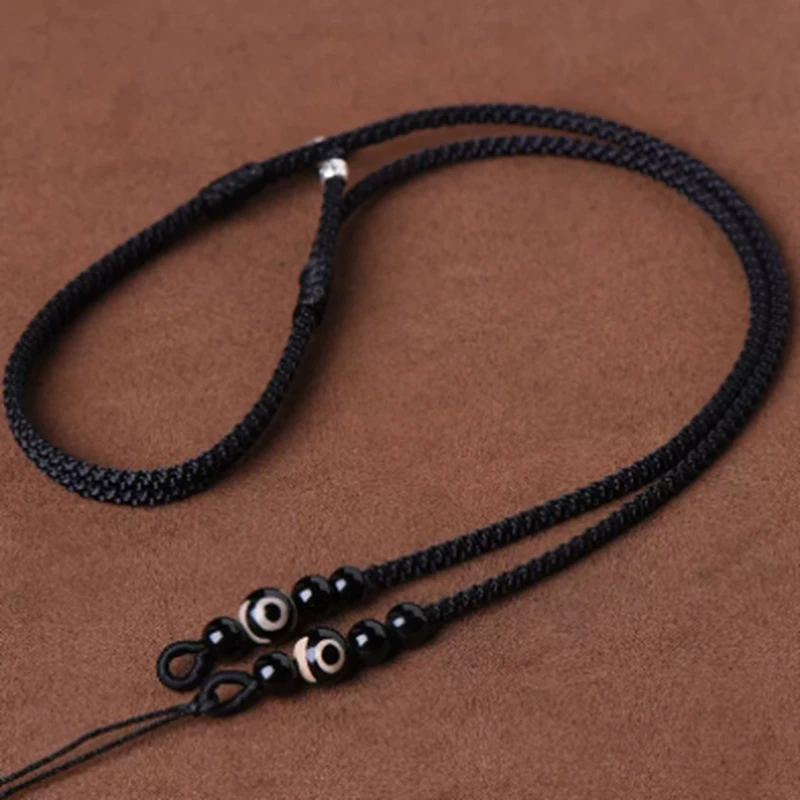 手编吊坠绳耐磨横穿锁骨链高端项链绳专用横穿锁骨绳男女款可调节